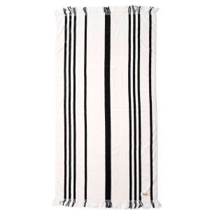 Wholesale 100% Cotton Beach Towels With Logo Custom Print Large Size Blue Stripe Beach Towels