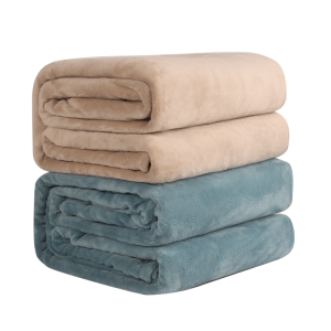 Solid Coral Fleece Good Quality Blanket Throw Comfortable Throw
