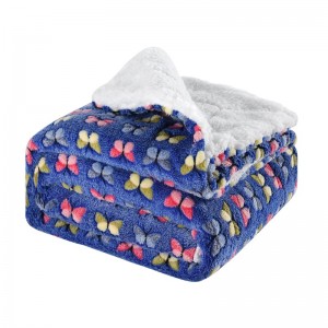 Wholesale Luxury Weighted Flannel Fleece Blanket, Super Soft Warm Sherpa Fleece Blanket for Baby