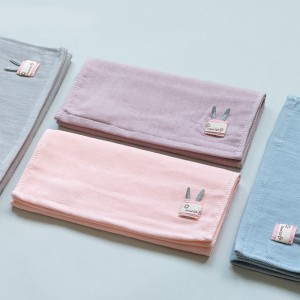 Wholesale simple patch cotton absorbent children’s face towel sustainable children’s face towel