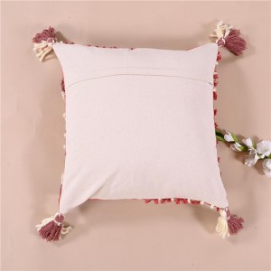 luxury decorative pillow cases Handmade Boho Macrame Tassel Solid Cotton Embroidered Cushion Cover For Sofa